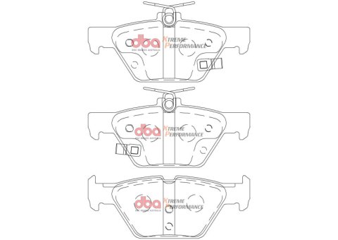 DBA 16-22 Subaru WRX (w/Eyesight Technology) XP Performance Rear Brake Pads