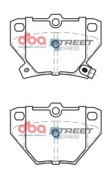 DBA 03-08 Pontiac Vibe (FWD) Rear Street Series Brake Pads thumbnail 5