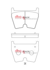DBA 17-20 Audi RS3 (w/Iron Disc) Front RP Performance Brake Pads thumbnail 5