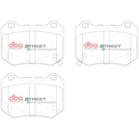 DBA 18-21 Subaru STI Rear SP Performance Brake Pads thumbnail 1
