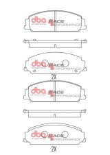 DBA 08-09 Pontiac G8 V6 Front RP Performance Brake Pads thumbnail 5
