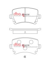 DBA 05-09 Audi A4 Rear RP Performance Brake Pads thumbnail 1