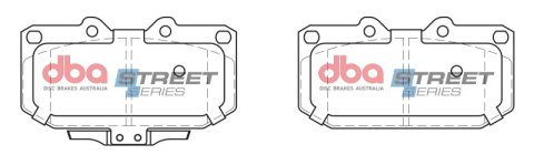 DBA 06-07 Subaru Impreza WRX Front Street Series Brake Pads thumbnail 1