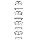 DBA 00-09 Toyota Prius Front SSEV Street Series Brake Pads thumbnail 6