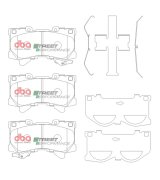 DBA 2022 Lexus LX600 Front SP Performance Brake Pads thumbnail 6