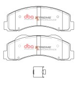 DBA 10-20 Ford Expedition Front XP Performance Brake Pads thumbnail 1