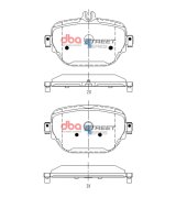 DBA 19-20 Mercedes-Benz AMG GT 53 (w/Iron Rotor) Rear Street Series Brake Pads thumbnail 4