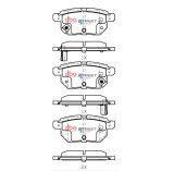 DBA 09-10 Pontiac Vibe Base 2.4L Rear SSEV Street Series Brake Pads thumbnail 1