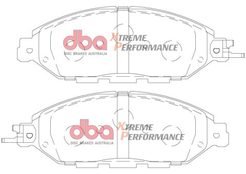 DBA 13-21 Infiniti JX35 Front XP Performance Brake Pads thumbnail 1