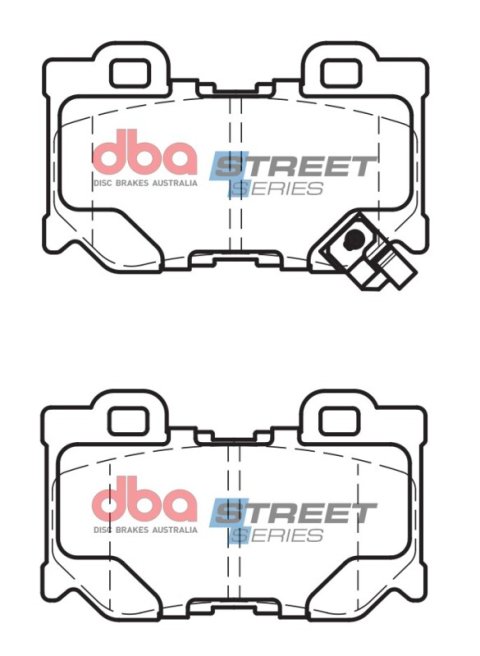 DBA 09-13 Infiniti G37 (350mm Rear Rotor) Rear Street Series Brake Pads thumbnail 1