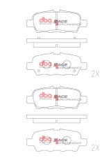 DBA 02-08 Nissan 350Z (Z33) Rear RP Performance Brake Pads thumbnail 5