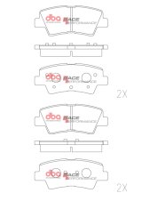 DBA 21-23 Hyundai Kona N-Line Rear RP Performance Brake Pads thumbnail 1