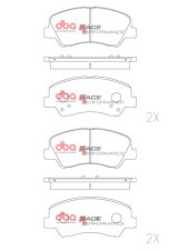 DBA 11-16 Hyundai Accent Front RP Performance Brake Pads thumbnail 1