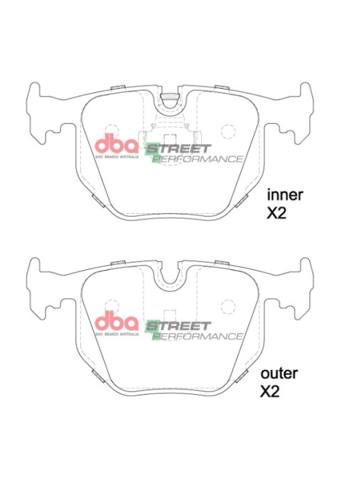 DBA 03-06 BMW M3 E46 SP Performance Rear Brake Pads thumbnail 3