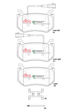 DBA 2017+ Alfa Romeo Giulia Quadrifoglio SP Performance Rear Brake Pads thumbnail 6