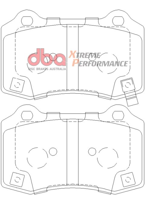 DBA 12-21 Jeep Grand Cherokee SRT XP Performance Rear Brake Pads thumbnail 5