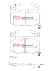 DBA 15-20 Lexus GS F / 15-21 Lexus RC F XP Performance Rear Brake Pads thumbnail 1