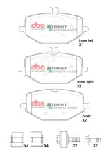 DBA 2021+ Mercedes-Benz GLE53 AMG 4Matic SP Performance Rear Brake Pads thumbnail 6