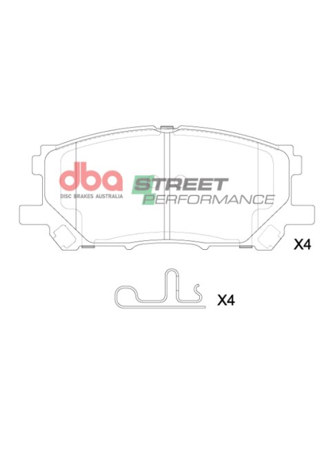 DBA 15-21 Lexus RC F SP Performance Rear Brake Pads thumbnail 1