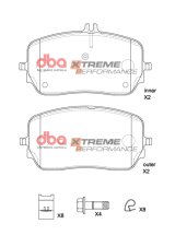 DBA 2020+ Mercedes-Benz GLE53 AMG 4Matic XP Performance Front Brake Pads thumbnail 6