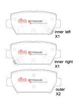 DBA 2017+ Mitsubishi Eclipse Cross XP Performance Rear Brake Pads thumbnail 5