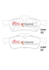 DBA 01-14 Mini Cooper (R50/R56) XP Performance Rear Brake Pads thumbnail 5