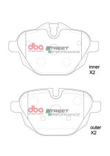 DBA 11-17 BMW 528i SP Performance Rear Brake Pads thumbnail 1