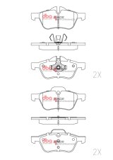 DBA 02-14 Mini Cooper RP Performance Front Brake Pads thumbnail 5