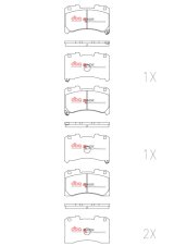 DBA 2022+ Toyota GR Corolla RP Performance Front Brake Pads thumbnail 1