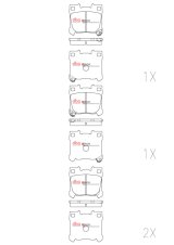 DBA 2022+ Toyota GR Corolla RP Performance Rear Brake Pads thumbnail 1