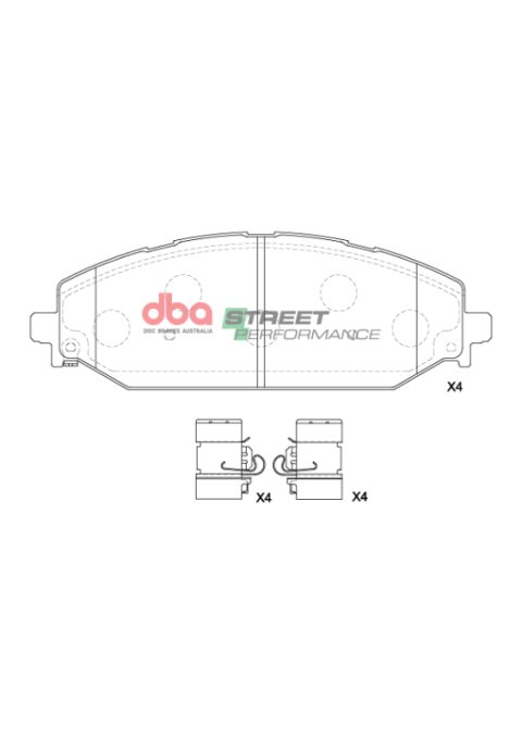 DBA 2018+ Ram 1500 TRX SP Performance Front Brake Pads