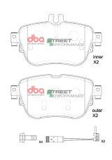 DBA 20-21 Mercedes E300 SP Performance Rear Brake Pads thumbnail 6