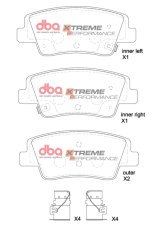 DBA 21-22 Genesis G80 XP Performance Rear Brake Pads thumbnail 5