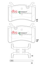 DBA 2016+ Alfa Romeo Giulia Quadrifoglio SP Performance Rear Brake Pads thumbnail 6