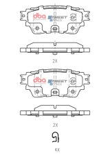 DBA 19-24 Nissan Altima (w/Electronic Parking Brake) Street Ceramic Front Brake Pads thumbnail 6