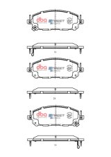 DBA 22-24 Nissan Pathfinder Exc Hybrid Street Ceramic Front Brake Pads thumbnail 5