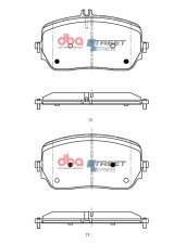DBA 19-22 Mercedes-Benz GLE450 Street Series Front Brake Pads thumbnail 1