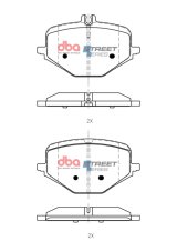 DBA 20-22 Mercedes-Benz GLE53 AMG (w/Red Brembo Calipers) Street Series Rear Brake Pads thumbnail 5