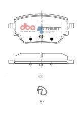 DBA 19-22 Mercedes-Benz A220 Street Series Rear Brake Pads thumbnail 6