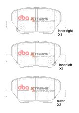 DBA 14-17 Mazda 3 XP Performance Rear Brake Pads thumbnail 1