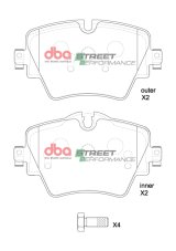 DBA 20-23 Toyota Supra (w/Single Piston Front Caliper) SP Performance Front Brake Pads thumbnail 1