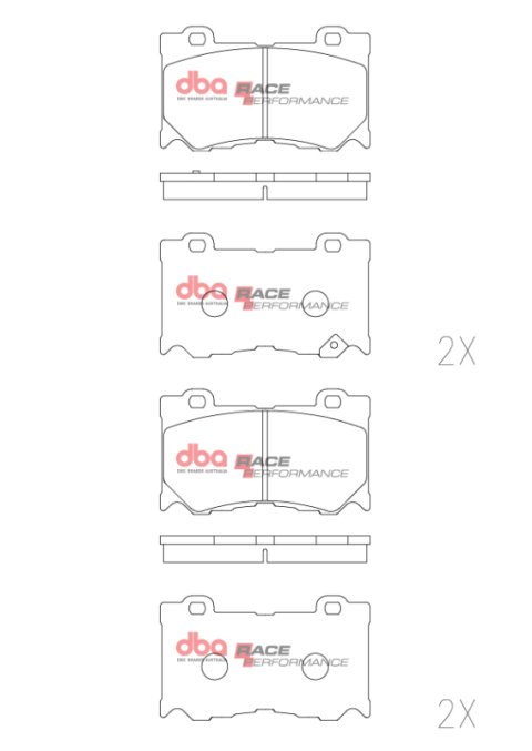 DBA 2023+ Nissan Z (Z34) RP Performance Front Brake Pads thumbnail 1