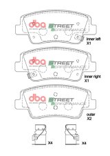 DBA 2023+ Hyundai Ioniq 5/Kia EV6 SP Performance Front Brake Pads thumbnail 1