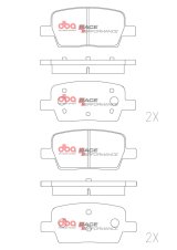 DBA 16-24 Chevrolet Camaro SS RP Performance Rear Brake Pads thumbnail 1
