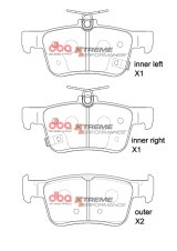 DBA 2017+ Honda Civic Type-R (FK8/FL5) XP Performance Rear Brake Pads thumbnail 1