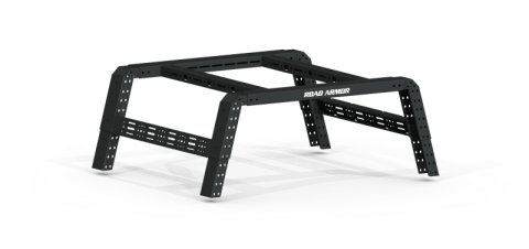 Road Armor 2007+ Toyota Tundra 5-1/2-6ft Bed TRECK Adj Bed Rack w/Brackets/Strap/Rails - Blk (Bundled Kit) thumbnail 3