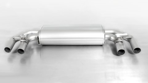 Remus 2014 Volkswagen Golf R Mk VII Axle Back Exhaust w/Connection Tubes/Black Chrome Tail Pipe Set (Bundled Kit) thumbnail 2