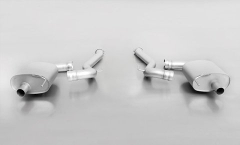 Remus 2015 Ford Mustang 2.3L Ecoboost Axle Back Exhaust w/Front Section/Polished Tail Pipe Set (Bundled Kit)