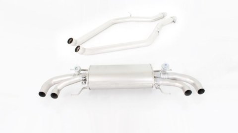 Remus 2016 Alfa Romeo Giulia Quadrifoglio 2.9L Axle Back Exhaust w/Conn Tubes/Chrome Tail Pipe Set (Bundled Kit) thumbnail 3