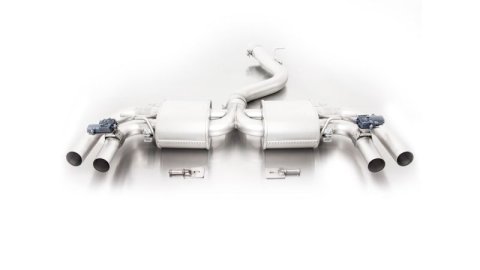 Remus 2015 Audi RS3 Sportback 2.5L Turbo Axle Back Exhaust w/Front Section Pipe & Tail Pipes (1x rms047015 1500, 1x rms047015 0000, 4x rms0006 83CBR)